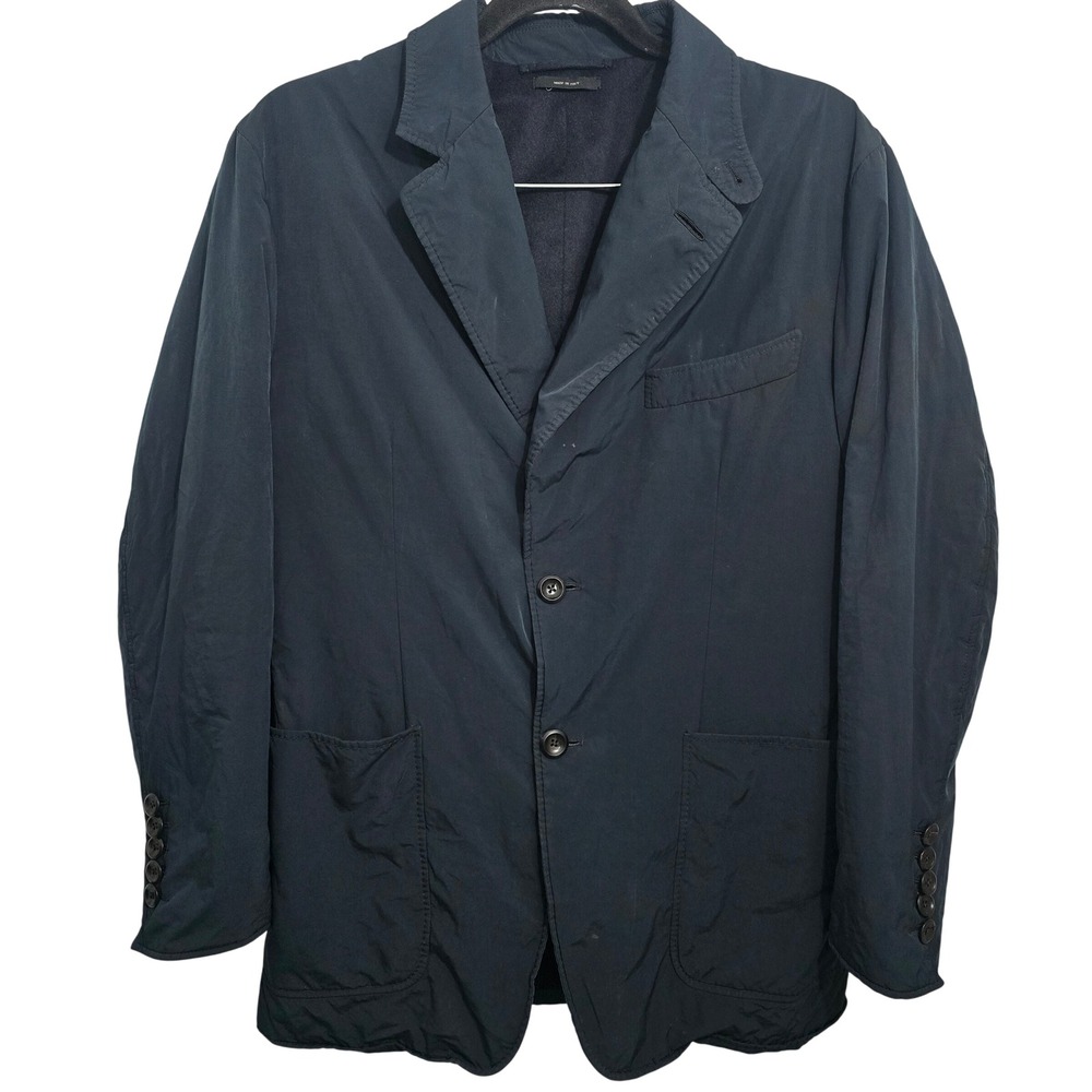 Tom Ford Mens Navy Cashmere‎ Lined Technical Blazer Jacket Made in Italy Size 50